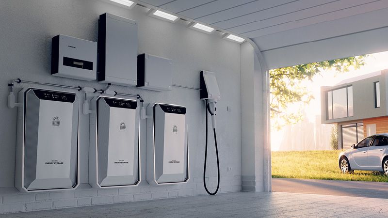 Wallbox zum Aufladen von E-Auto